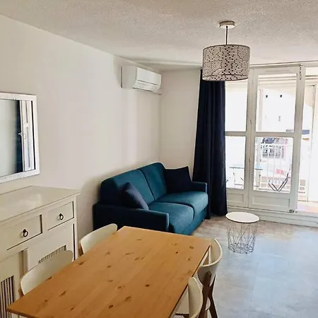 Studio Tout Confort Climatise Avec Wifi A 2Mn A Pied De La Plage Agde Exterior foto